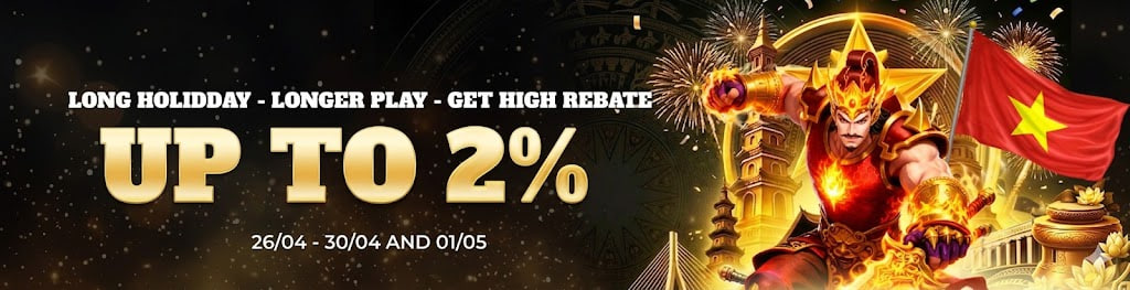Hoàn trả lên đến 2%
