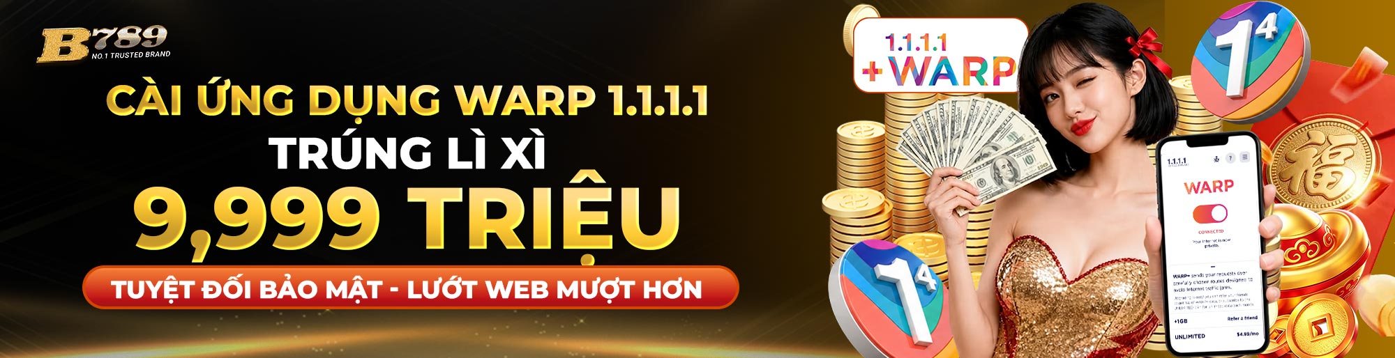 TẢI ỨNG DỤNG 1.1.1.1 NHẬN LÌ XÌ