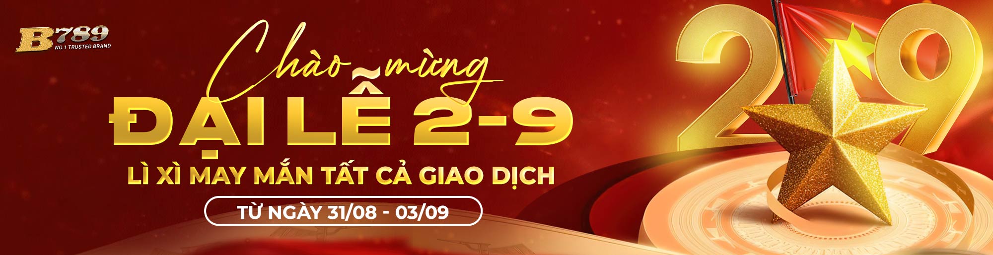ĐẠI LỄ - LÌ XÌ MAY MẮN DÀNH CHO TẤT CẢ GIAO DỊCH